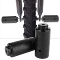 2 BMX Mountain Bike Bicycle Axle Pedal Alloy Foot Stunt Pegs Anti-Slip Front Rear Axle-15mm.