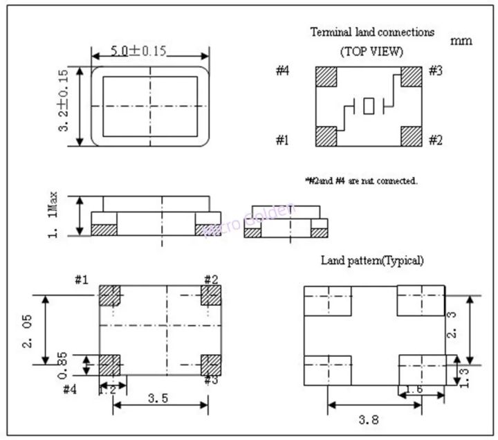 (10pcs)%2013.081M%2013.081MHZ%205032%205.0*3.2mm%20SMD%20Passive%20Crystal%20Oscillator%204pin%20Quartz%20Resonator%20Crystal%205.0X3.2MM%20New%20original%20-%20Image%203