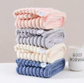Quick-Dry Microfiber Hair Turban Wrap for Women - Super Absorbent Double-Layer Hair Towel with Dual Elastic Bands for Fast Drying. 