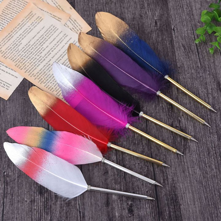 1%20Pieces%20Lytwtw's%20Stationery%20Cute%20Feather%20School%20Office%20Supplies%20Ballpoint%20Pen%20Gift%20Sweet%20Pretty%20Lovely%20Personality%20Styling%20-%20Image%202
