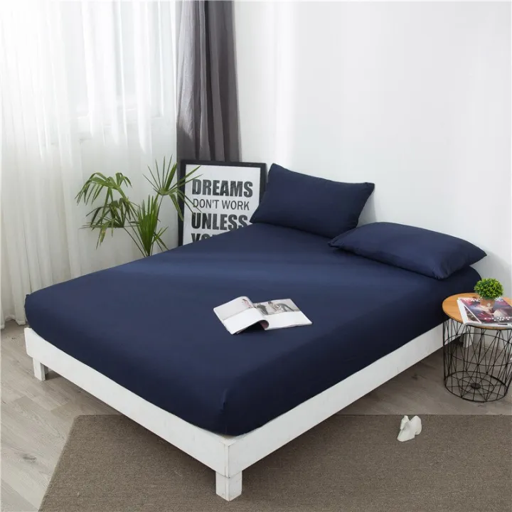 200*220%20Solid%20Color%20Bedsheet(Pillowcase%20Need%20Order)%20Bed%20Sheets%20On%20Elastic%20Queen%20King%20Size%20Fitted%20Sheet%20for%20Adults%20Drap%20Housse%20-%20Image%206