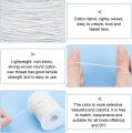 1mm White Wax-coated Cord Thread for Leather Craft, Bracelet, Necklace & Jewelry Making (Durable Beading String). 