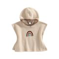 （New）Toddler Baby Boy Girl Bath Towel leevele Hooded Rainbow Printed Beach wim Robe Blanket. 