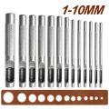 1-10MM Drill Auto Puncher Screw Sewing Accessories Leather Tool Carbon Steel Punching Hole Belt Hole Punch. 