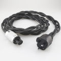 Audiophile AC HiFi Audio Power Cable Silver Plated 8N OCC Main Cord with UK EU US AU Plug. 
