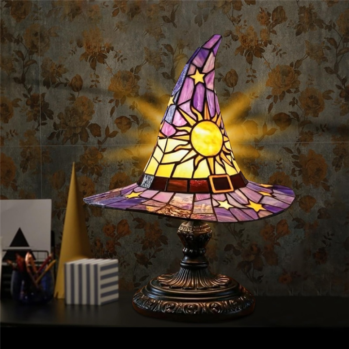 USB%20Powered%20Resin%20Lamp%20Resin%20Witch%20Hat%20Light%20Gothic%20Wizard%20Shape%20Ornament%20Lamp%20for%20Bedroom%20for%20Living%20Room%20Decor%20Yellow%20-%20Image%202