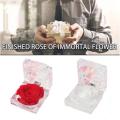 Glass dome Eternal preserved rose Long-lasting Handcrafted Luxury packaging flower Preserved Rose-shaped Valentine's Flower for Home decor Wedding decoration Gift for girlfriend/wife Suitable for any. 