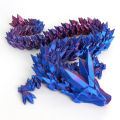 3D Printed Dragon Figures Multi-Jointed Movable Dragon Model Toys Tabletop Decor Maoxiu. 