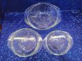 Oven Proof Glass Serving Dish - Transparent 3 Pcs Set. Oven Use And Serving Dish And Bakeware. 