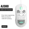 AJAZZ Aj380 New Light Weight Wired Mouse 10000DPI 16000DPI Gaming Mouse Aj380r Hollow-Out Design 6 Keys Adjustable 6 DPI Mice.