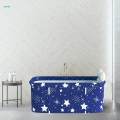 Foldable Soaking Standing Bath Tub Seat Cushion Sturdy Bathing Hot Tub for Milk Bath Indoor. 