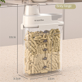 Cup Large Capacity Food Storage Containers for Pantry Sealed and Moisture Proof 2500ML Light Gray C. 
