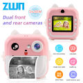 Digital Camera Toys Kids Instant Print Thermal Print Camera Instant Print Photo Video with 32G Memory Card Kids 1080P HD. 