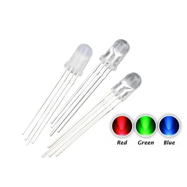 10Pcs%205mm%204%20Pin%20RGB%20LED%20Common%20Anode%20Red%20Green%20Blue%20-%20Image%202