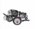 Prestige Aluminium Non-Stick Coated Cookware Set - 7 Pcs - Black. 