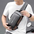 Men's Chest Bag Anti-theft Password Lock Bag Fashion Shoulder-Slung Chest Bag Usb Charging Chest Cross Bag Leisure Travel Shoulder Bag Casual Sports Shoulder Bag.