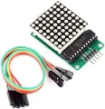 MAX7219 MAX 7219 Dot Matrix Module For Arduino Microcontroller 8x8 Dot Display With 5 Pin Cables Line Display Electronics Circuitry & Parts. 