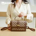 aria Women's Bag2023New All-Match Fashion Internet Celebrity Same Type Cowhide Messenger Bag HandbagS-888. 