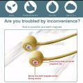 2 PCS Magnetic Curtain Buckle Magnetic Curtain Tiebacks Convenient Drape Tie European Style Decorative Weave Rope Curtain Rings & Buckles Holder for Window Sheer Blackout Draperies.