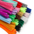 St. kunkka 20-100pcs 30cm Fuzzy Wire/Chenille Twist Wire For Handmade Diy Educational Toys Colored WooL Strips. 