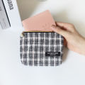 Little Fragrance Houndstooth Coin Purse Female Cute Mini Bag Student Coin Transportation Card Hand Holding Makeup Storage Bag. 