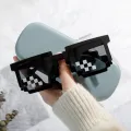 【KuaKe Mall】（NEW）Thug Life for TikTok - Square Triangle Cool Viral Sunglasses Nicedays New Glasses Anime Sunglasses My World Fashion Personality Pixel Sunglasses. 