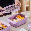 Portable Food Grade Plastic Lunch Box Microwavable Hermetic Bento Box Children Adults Food Storage Box Lunch Bags School Office. 