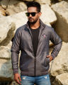 Shohure Dark Gray color Double part air proof jacket. 