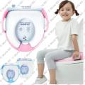 soft washable trainer seat Toilet safety and hygiene training for babies Commode 18m+Baby - multicolor. 