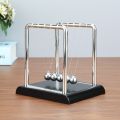 Portable Newtons Cradle Balance Metal Ball Science Physic Toy Fingertip Fidget Swinging Ball Toy for Desktop Anti-stress. 