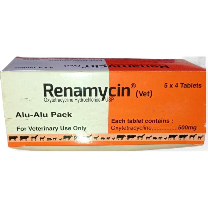 Renamycin tablets 1Box 500mg for all animals