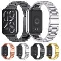 Mijobs Three-Bead Stainless Steel Watch Band For Xiaomi Mi Band 8 Pro.