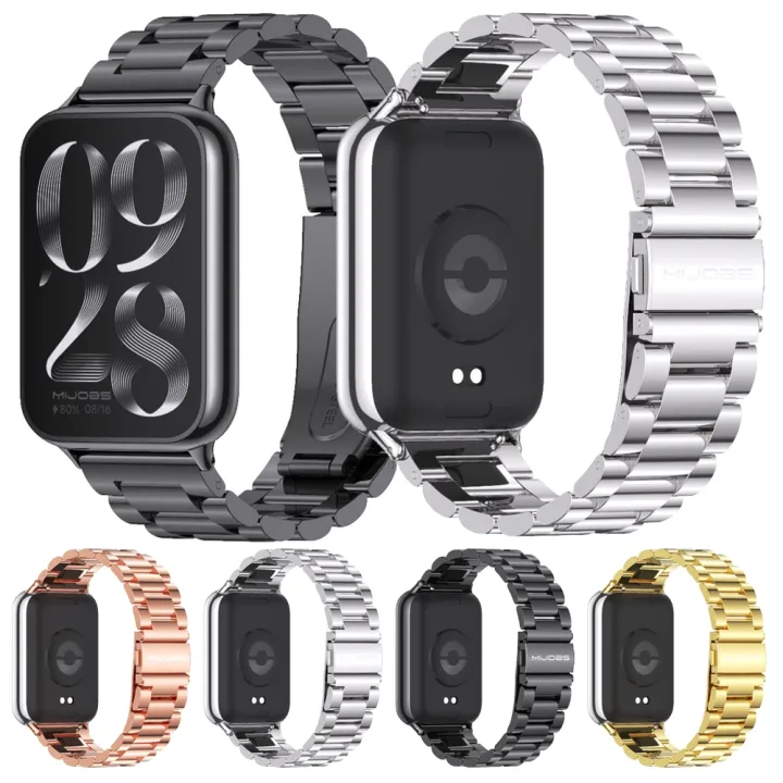 Mijobs%20Three-Bead%20Stainless%20Steel%20Watch%20Band%20For%20Xiaomi%20Mi%20Band%208%20Pro%20-%20Image%204
