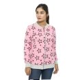 PINK COLOR COTTON LONG SLEEVE CASUAL WINTER JACKET FO WOMEN .. 