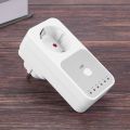 2X Countdown Timer Switch Intelligent Control Plug-In Socket Automatically Closes The Socket EU Plug. 