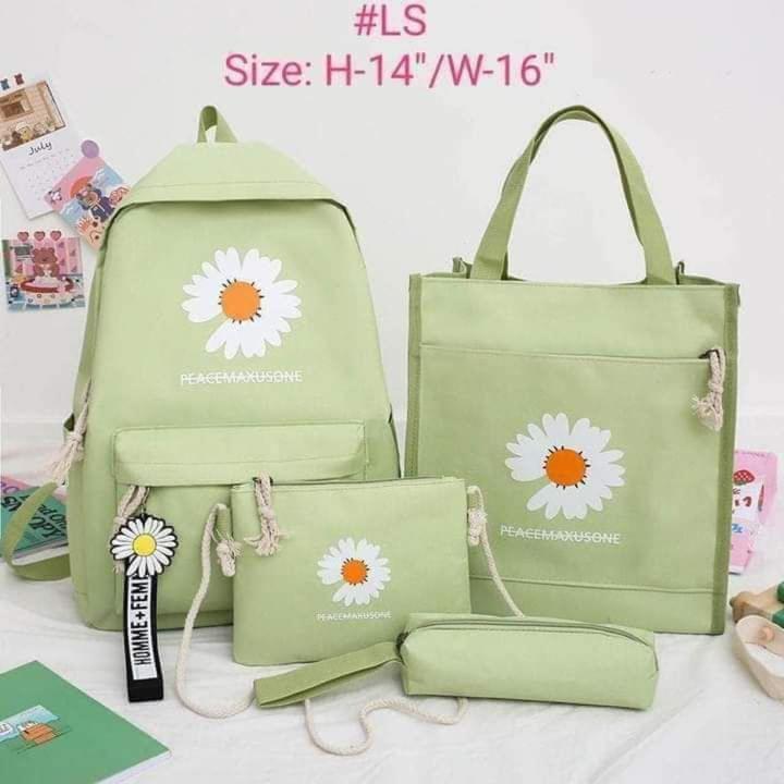 pc combo bag school,purse,hand bag, small bag