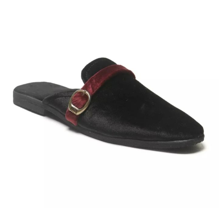 Velvet Loafer Half Shoes For Men - Shoe