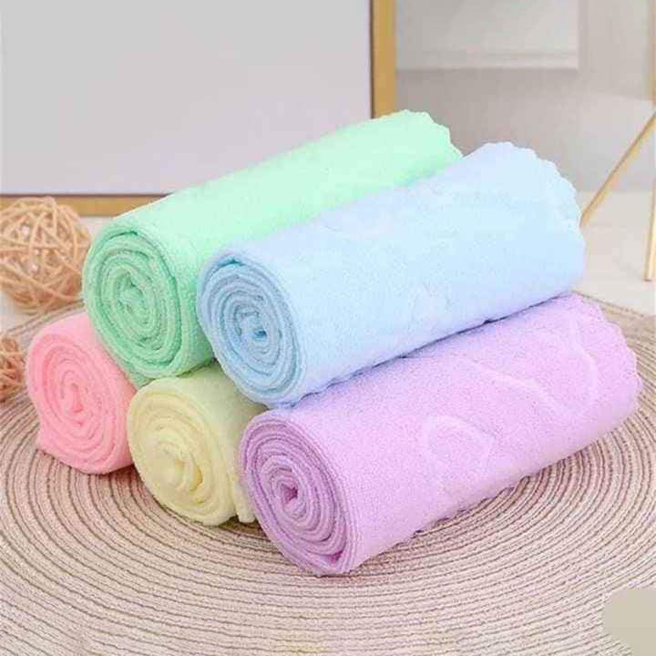 Soft Baby Handkerchief Towel - 5pcs/Pack Soft - 11x11 Inch