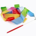Rainbow Stick Gymnastics Ribbon Twirling Rod Dance Ribbon Colorful Gym Ribbons Artistic Gymnastics Ribbon Rhythmic Art Training. 