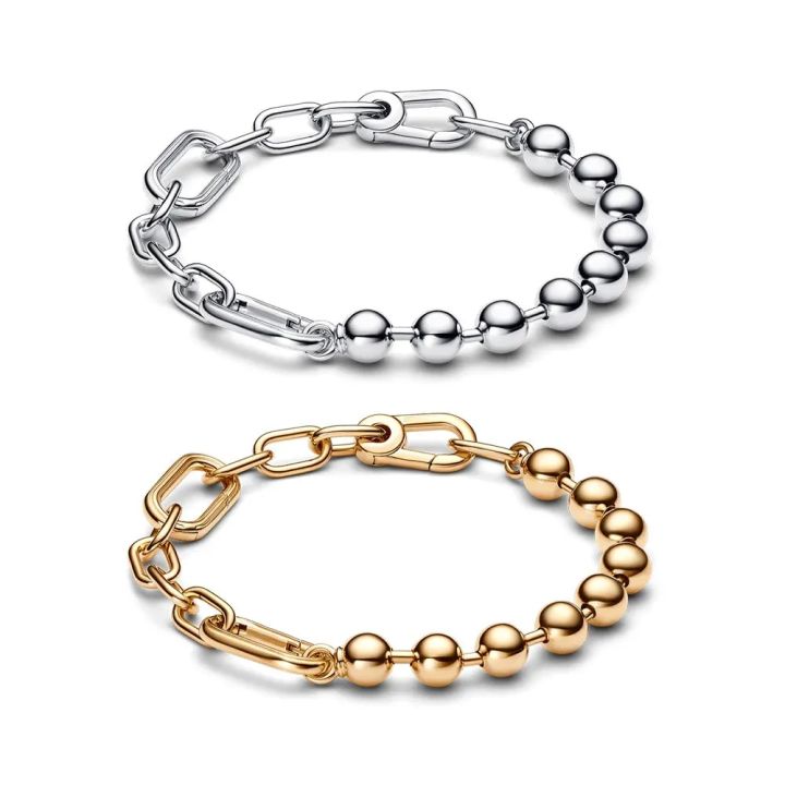 925%20Sterling%20Silver%20Chain%20Bracelet%20For%20Original%20Pandora%20Me%20Charm%20DIY%20For%20Women%20Fashion%20Jewelry%20ME%20Link%20Bracelets%20Simple%20Making%20-%20Image%202