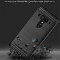 Shockproof Silicone Case for HTC U12 Plus U12+ Brushed Carbon Fiber Case for HTC U12plus u12 + Back Cover Coque Fundas.