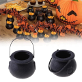 12Piece Mini Candy Kettles Witch Skeleton Cauldron Holder Pot with Handle for Halloween Easter 'S Day Party. 