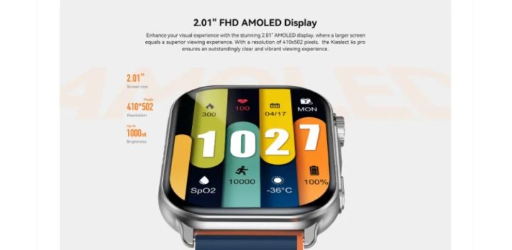 Kieslect%20KS%20Pro%20Smartwatch%20-%202.01%20Inch%20AMOLED%20HD%20Display,%20Bluetooth%20Calling,%20Heart%20Rate%20Monitoring%20-%20Image%203