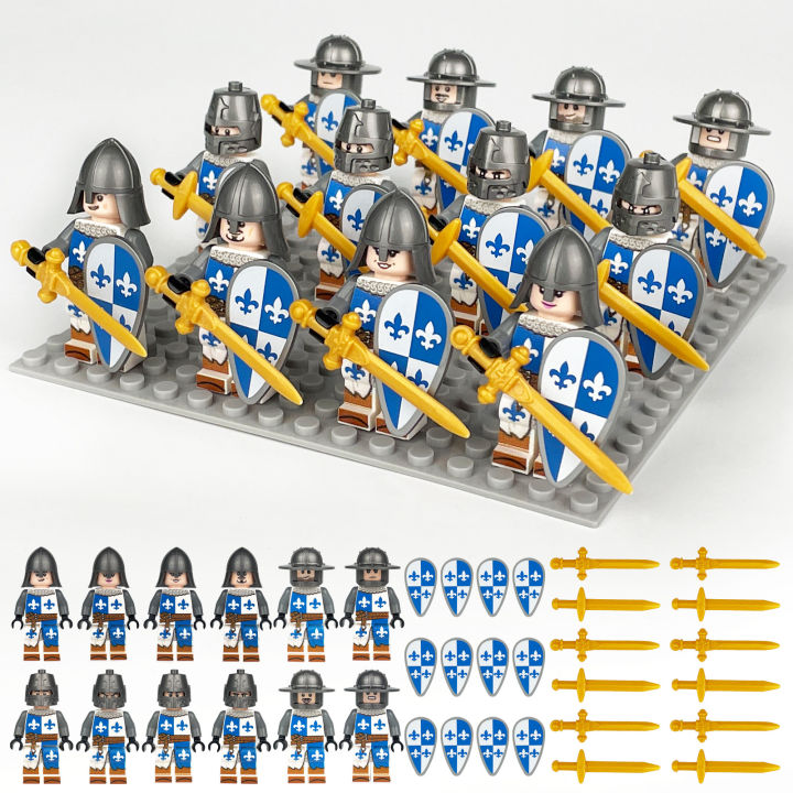 12PCS%20Medieval%20Knight%20Military%20Dragon%20Soldier%20Medieval%20Castle%20Building%20Block%20Figure%20Assembled%20Toy%20Doll%20Weapon%20-%20Image%203