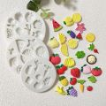 Strawberry Blueberry Pineapple Fruit Silicone Mold Fudge Chocolate Mold Cupcake Baking Mold Fondant Cake Decorating Tools.