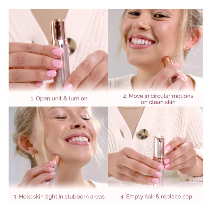 Flawless%20Skin%20Women%20Painless%20Hair%20Remover%20Face%20Facial%20Finishing%20Touch%20Epilator%20-%20Trimmer%20-%20Image%203