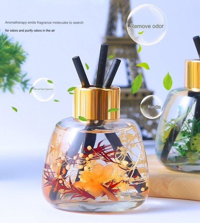 Elegant Car Dashboard Air Freshener with Scented Diffuser Sticks - Long-Lasting Fragrance for Vehicles