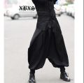 Low Crotch Pants Men Avant-garde Exaggerated Personality Tide Men Korean Version Non-mainstream Of Feet Ninja Trousers 2021 New. 