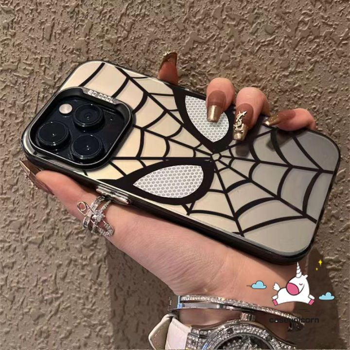Trendy%20Spider-Man%20Case%20For%20Realme%205%20C12%20C25%20C51%20C53%20C55%20C35%205i%209i%208i%206i%205s%207i%20C15%20C67%20Note%2050%20C20%20C21Y%20C30%20C11%20C21%20C33%20C25Y%20C17%20C20A%20Narzo%2050%20Luxury%20Plating%20Acrylic%20IMD%20Soft%20Cover%20-%20Image%204