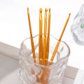 5pcs Weave Craft Sweater Knitting Metal Handle Craft Needles Golden Alumina Double End Crochet Hook Knitting Needle Set. 